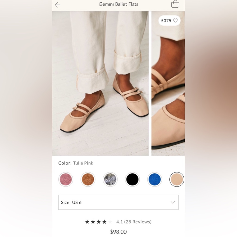 Free people Gemini ballet flats